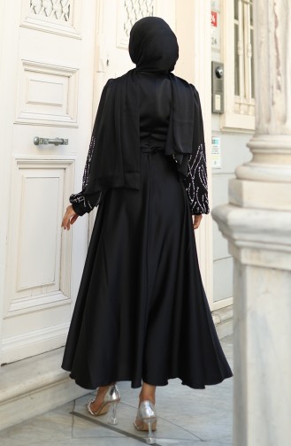 Schwarz Hijab-Abendkleider 5803-05