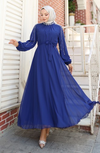 Habillé Hijab Blue roi 5804-03