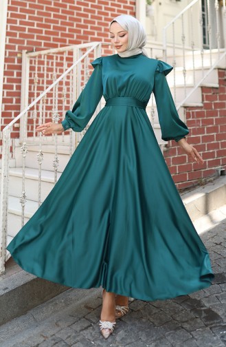 Habillé Hijab Vert emeraude 5805-05