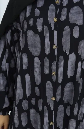 Viscose Stof Tuniek Broek Tweedelig Pak 2138-03 Zwart Grijs 2138-03