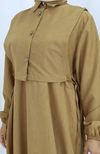 Linnen Vestjurk Tweedelig Pak 2141-01 Melkkoffie 2141-01