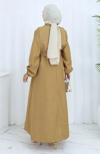 Linnen Vestjurk Tweedelig Pak 2141-01 Melkkoffie 2141-01