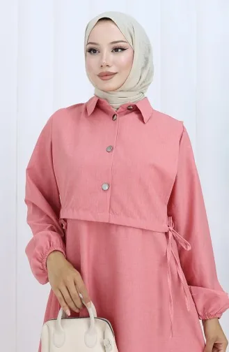 Linnen Vestjurk Tweedelig Pak 2141-08 Dusty Rose 2141-08