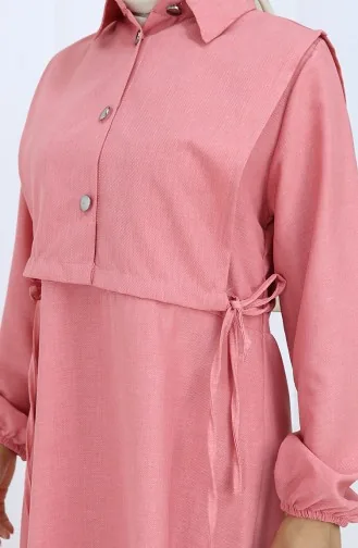 Linnen Vestjurk Tweedelig Pak 2141-08 Dusty Rose 2141-08