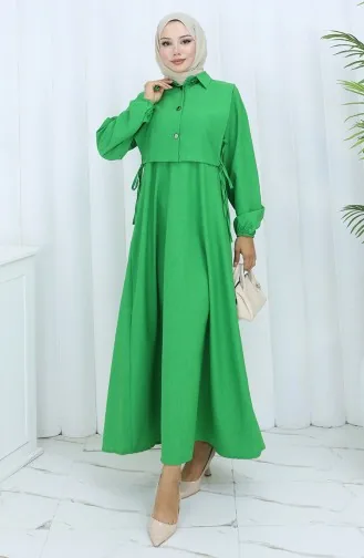 Linnen Vestjurk Tweedelig Pak 2141-09 Smaragdgroen 2141-09
