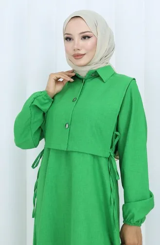 Linnen Vestjurk Tweedelig Pak 2141-09 Smaragdgroen 2141-09