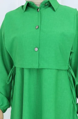 Linnen Vestjurk Tweedelig Pak 2141-09 Smaragdgroen 2141-09