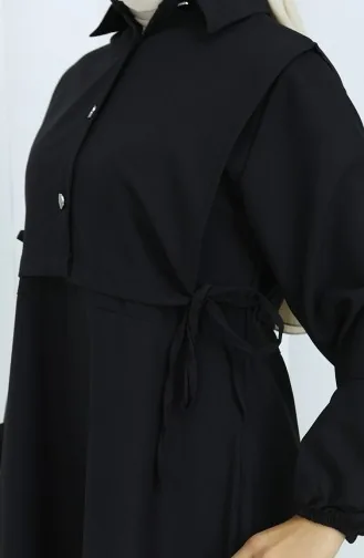 Linnen Vestjurk Tweedelig Pak 2141-10 Zwart 2141-10