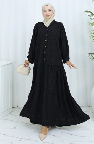 Black İslamitische Jurk 0062-04
