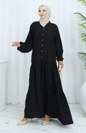 Black İslamitische Jurk 0062-04