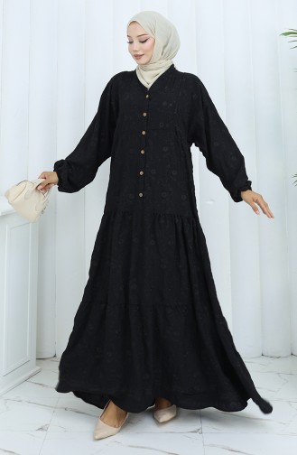 Black İslamitische Jurk 0062-04