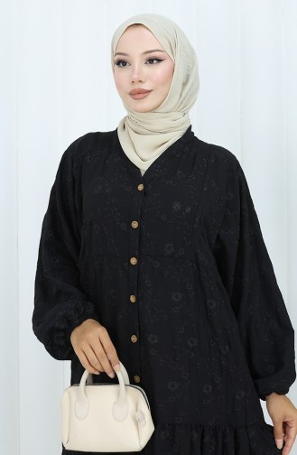 Black İslamitische Jurk 0062-04