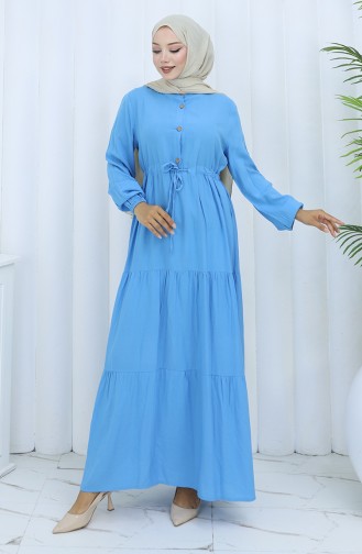 Blue İslamitische Jurk 0085-10