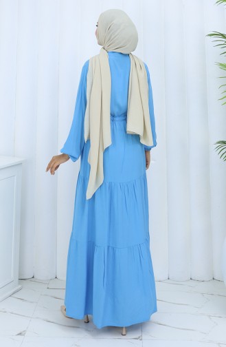 Blue İslamitische Jurk 0085-10