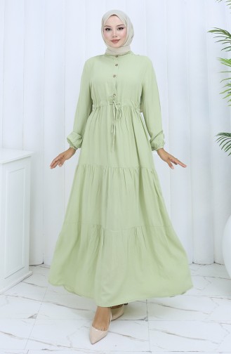 Robe Hijab Vert noisette 0085-14