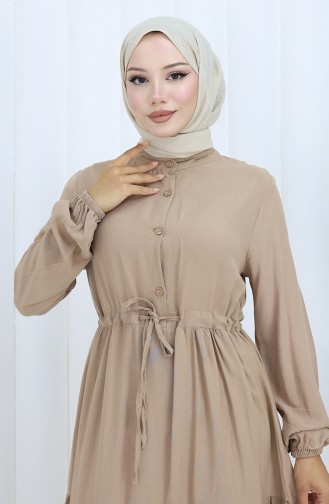 Light Mink Hijab Dress 0085-17