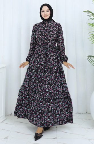 Black Hijab Dress 0139-01