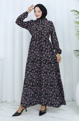 Black Hijab Dress 0139-01