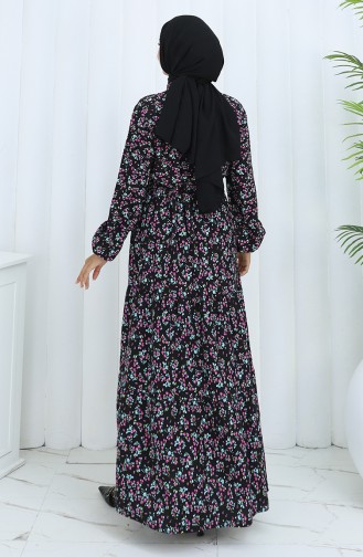 Black Hijab Dress 0139-01