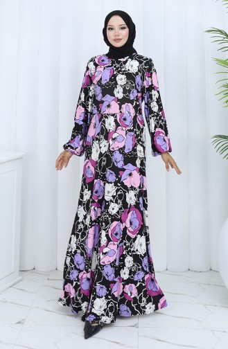 Black Hijab Dress 2135B-01