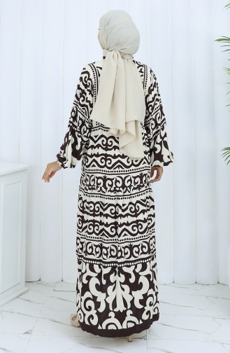 Robe Hijab Couleur Brun 2137-01