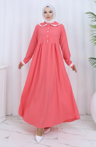 Rosa Hijab Kleider 2145-01