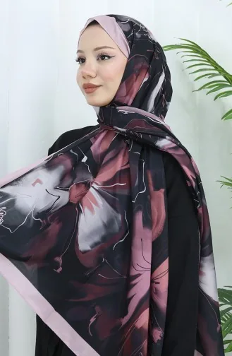 Gemusterter Weicher Schal 70316-01 Schwarzpulver 70316-01