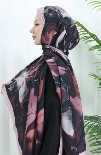 Gemusterter Weicher Schal 70316-01 Schwarzpulver 70316-01