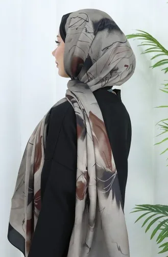 Patterned Soft Shawl 70316-08 Stone Black 70316-08