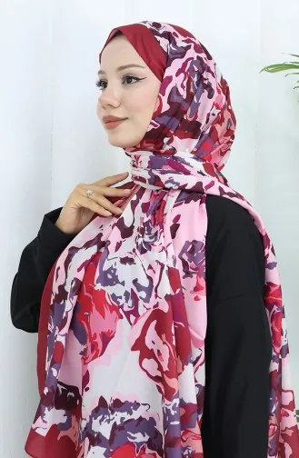 Patterned Soft Shawl 70317-09 Cherry Rose Dried 70317-09