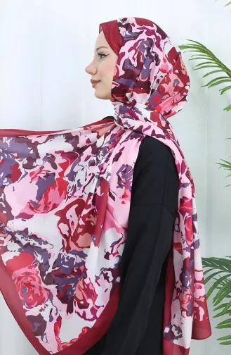 Patterned Soft Shawl 70317-09 Cherry Rose Dried 70317-09