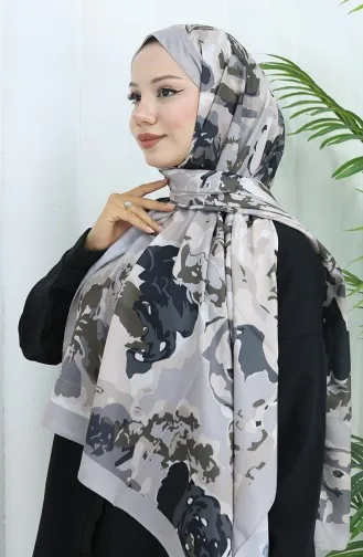 Patterned Soft Shawl 70317-16 Gray Smoke 70317-16