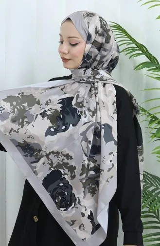 Patterned Soft Shawl 70317-16 Gray Smoke 70317-16