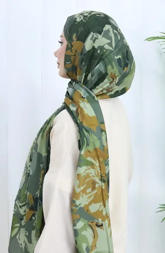 Patterned Soft Shawl 70318-01 Khaki 70318-01