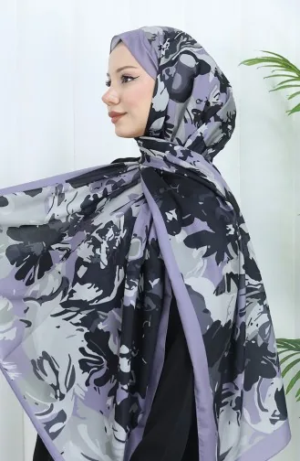 Patterned Soft Shawl 70318-04 Gray 70318-04