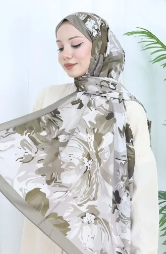 Patterned Soft Shawl 70318-05 Light Beige 70318-05