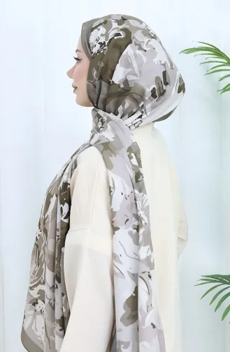 Patterned Soft Shawl 70318-05 Light Beige 70318-05