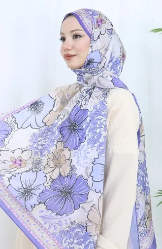 Châle A Motifs Fleurs Champs-Élysées 70319-02 Lilas 70319-02