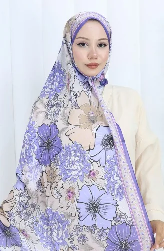 Châle A Motifs Fleurs Champs-Élysées 70319-02 Lilas 70319-02