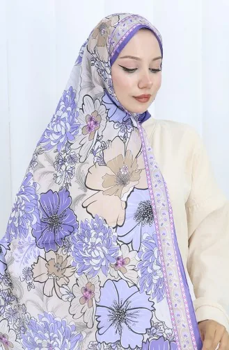 Châle A Motifs Fleurs Champs-Élysées 70319-02 Lilas 70319-02