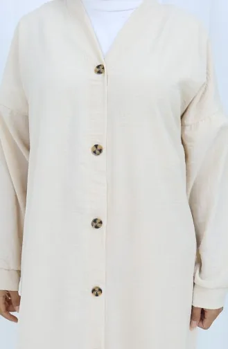 Zweiteiliger Anzug Mit Strickjacke Und Hose 0138-03 Beige 0138-03