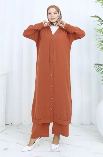 Geknoopt Vest En Pantalon Tweedelig Pak 0138-06 Tegel 0138-06