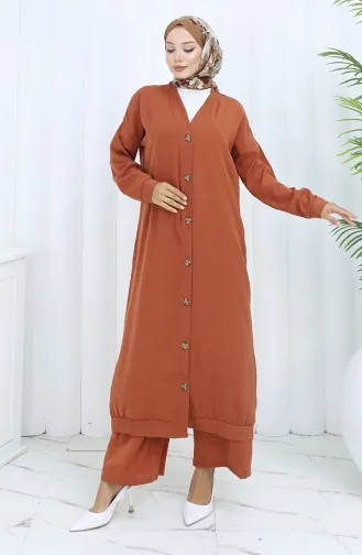 Geknoopt Vest En Pantalon Tweedelig Pak 0138-06 Tegel 0138-06