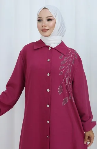 Aerobin Kumaş Tunik Pantolon İkili Takım 2134-01 Fuşya