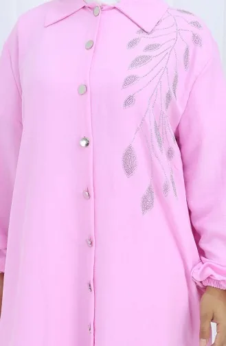 Ensemble Deux Pièces Tunique Et Pantalon En Tissu Aerobin 2134-04 Rose 2134-04