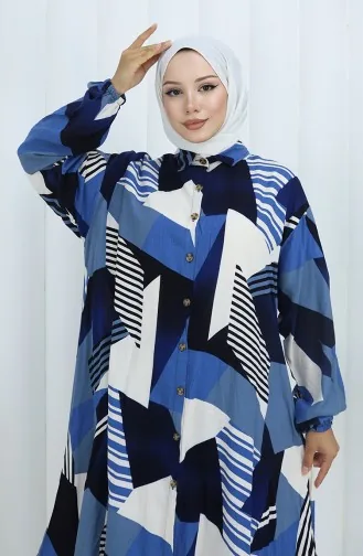 Viscose Stof Tuniek Broek Tweedelig Pak 2140-01 Marineblauw 2140-01