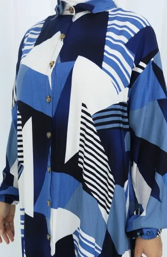 Viscose Stof Tuniek Broek Tweedelig Pak 2140-01 Marineblauw 2140-01