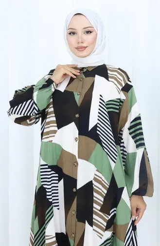 Viscose Stof Tuniek Broek Tweedelig Pak 2140-04 Khaki 2140-04