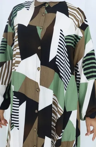 Viscose Stof Tuniek Broek Tweedelig Pak 2140-04 Khaki 2140-04