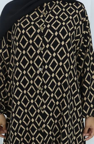 Viscose Fabric Tunic Trousers Double Suit 2144-03 Black Milk Coffee 2144-03